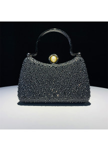 Bolso de Noche Cubierto de Cristales Brillantes