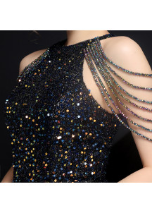 Captivating Sequin-Embellished Evening Gown