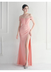 Refinado y Sutilmente Sensual Vestido de Noche Blanco